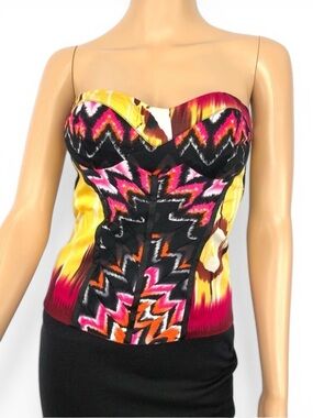 Bebe Bustier Strapless Top Size S